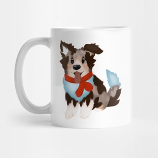 Cute Australian Shepherd Drawing Mug